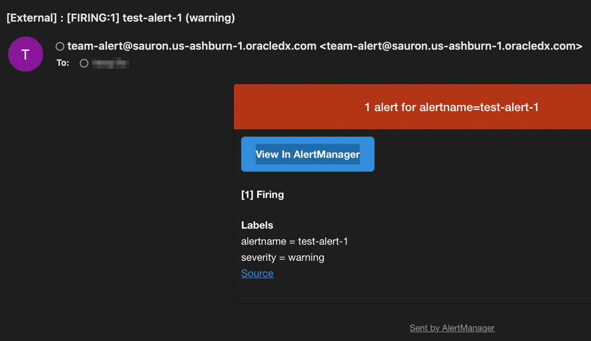 Alert Email alert email